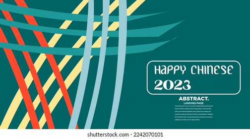 chinese new year decoration. Red abstract Asian vector creative motif.