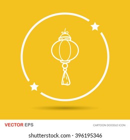 Chinese New Year decorative lantern doodle