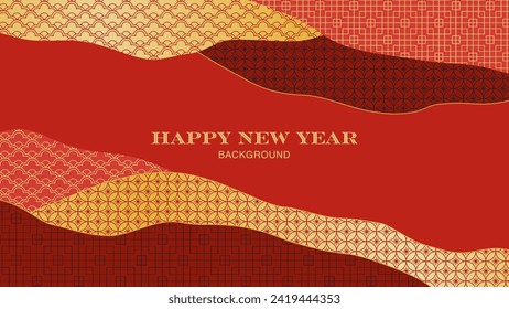 Chinese New Year design background. Traditional pattern.