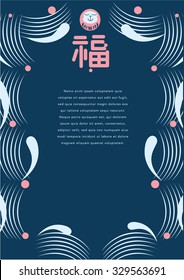 Chinese new year design element/ 2016 Greetings/ Have a blessing year in 2016/ Year of monkey/ Fortune & family reunion in english