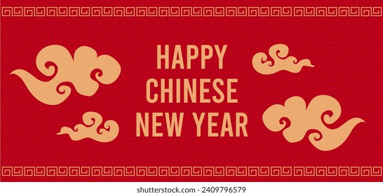 Chinese new year design template with ornament