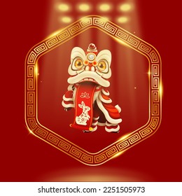 Chinese New Year With Dragon Dance