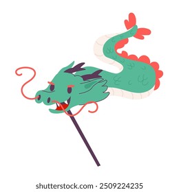 Chinese new year dragon flat style