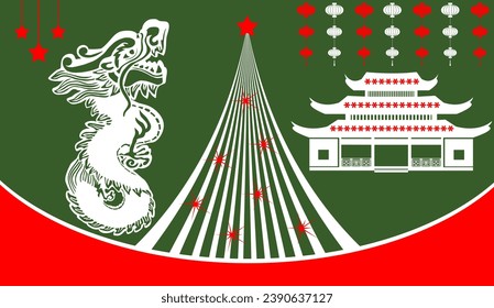 Chinese New Year of the Dragon illustration