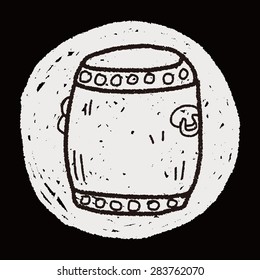 Chinese New Year; Chinese drum doodle
