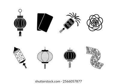 Chinese new year elements vector illustration