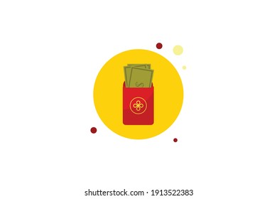 Chinese New Year Envelope Circle Bubble