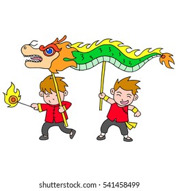 Chinese Dragon Dance Stock Vectors, Images & Vector Art | Shutterstock