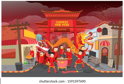 64,551 Chinese street festival Images, Stock Photos & Vectors ...