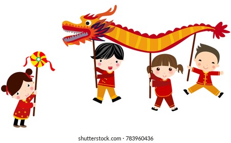 Chinese new year festival/Dragon dance