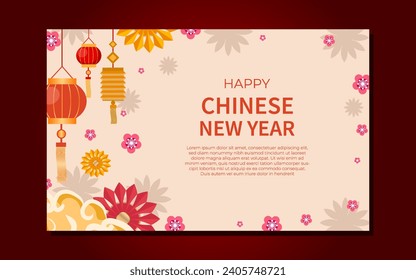 Chinese New Year Festivity Background