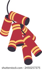 Chinese New Year Fire Cracker Icon