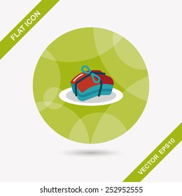Chinese New Year flat icon with long shadow,eps10, Chinese cuisine braised dongpo pork