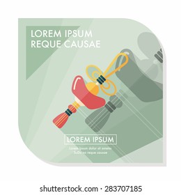 Chinese New Year flat icon with long shadow,eps10, Gold ingot lucky pendant means " wish good luck and fortune comes."