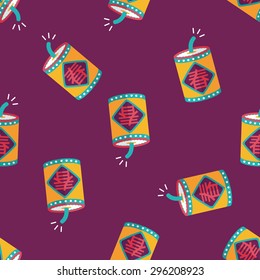 Chinese New Year flat icon, eps10, word Fu, Chinese festival cou seamless pattern background