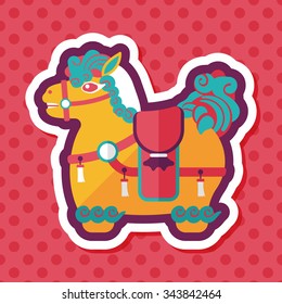 Chinese New Year flat icon with long shadow,eps10, Chinese decoration means " Wishing you immediately earn a lot of money."