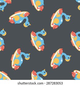 Chinese New Year flat icon,eps10, Chinese Chick seamless pattern background