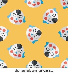 Chinese New Year flat icon,eps10, Maitreya doll seamless pattern background