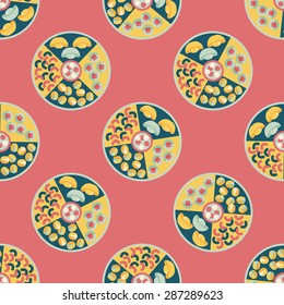 Chinese New Year flat icon,eps10, Chinese desse seamless pattern background