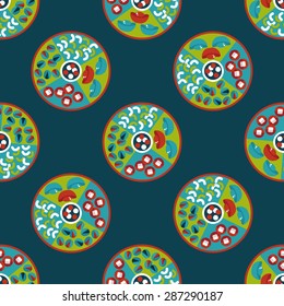 Chinese New Year flat icon,eps10, Chinese desse seamless pattern background