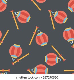 Chinese New Year flat icon,eps10, Chinese decor seamless pattern background