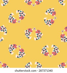 Chinese New Year flat icon,eps10, Chinese decor seamless pattern background