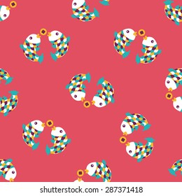Chinese New Year flat icon,eps10, Chinese decor seamless pattern background