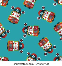 Chinese New Year flat icon,eps10, God of wealth seamless pattern background