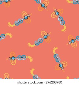 Chinese New Year flat icon,eps10, lucky Chinese seamless pattern background