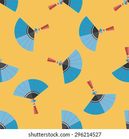 Chinese New Year flat icon,eps10, Chinese foldi seamless pattern background
