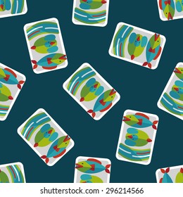 Chinese New Year flat icon,eps10, Worship offer seamless pattern background