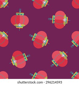 Chinese New Year flat icon,eps10, Chinese decor seamless pattern background