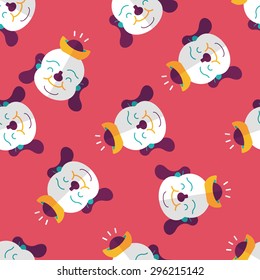 Chinese New Year flat icon,eps10, Maitreya mean seamless pattern background