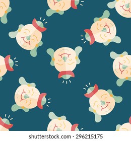 Chinese New Year flat icon,eps10, Maitreya mean seamless pattern background