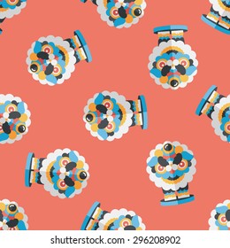 Chinese New Year flat icon,eps10,The dragon and seamless pattern background