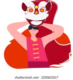 Chinese New Year Flat Illustration