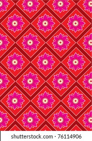 chinese new year flower pattern vector