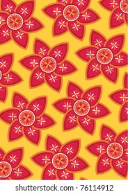 Chinese New Year flower pattern design