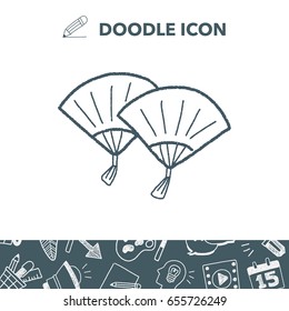 Chinese New Year; Folding fan with Chinese 