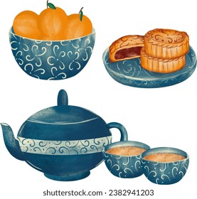  Chinese new year food elements