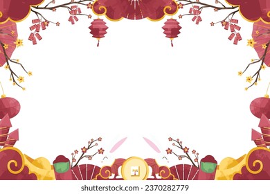 Chinesischer Neujahrsrahmen-Hintergrund