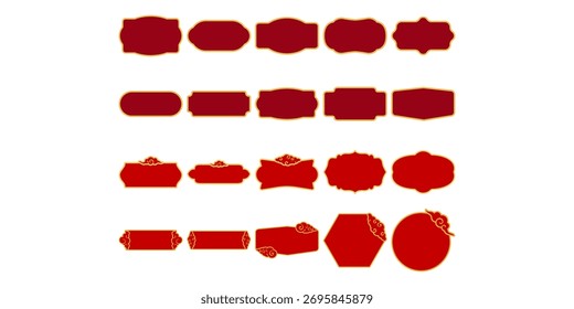 Forma de marco de año Nuevo chino