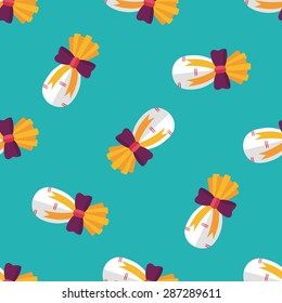 Chinese New Year gifts flat icon,eps10 seamless pattern background