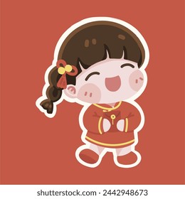 Chinese New Year Girl Kid Red Packets