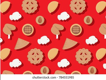 Chinese New Year Goodies/cookies Vector/illustration