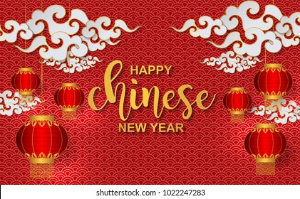 chinese new year graphic and background.