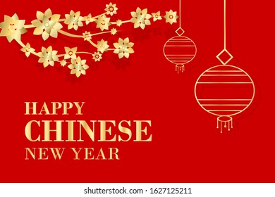 Chinese New Year greeting card background
