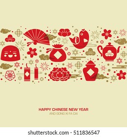 Chinese new year greeting card.