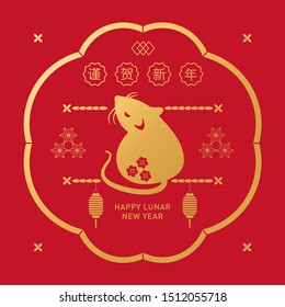Chinese new year greetings (Chinese Translation: Happy Lunar New Year)

