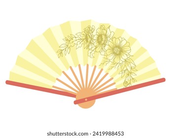 Chinese New Year Hand Fan Background